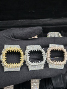 เคสนาฬิกาข้อมือสเตนเลสสำหรับผู้ชายแบบมีหนามสไตล์ฮิปฮอป GA2100ออกแบบได้ตามต้องการ - Product Image 4