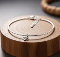 Bracelet chaîne en argent 925 plaqué or avec breloque lapin, fait main, minimaliste, cadeau pour femme, bijoux