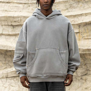 เสื้อฮู้ดดี้โอเวอร์ไซส์ทรงใหญ่พิเศษ สกรีนโลโก้ได้ เสื้อฮู้ดดี้ผู้ชายไซส์ใหญ่ - Product Image 1