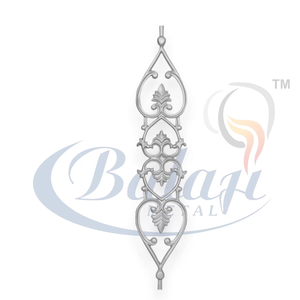 Durable Safety Railing Modern Super Shot <b>Blast</b> Grey Cast Iron Balcony Grill Frameless Rust Resistant 5 Year Warranty <b>Sand</b> - Product Image 1