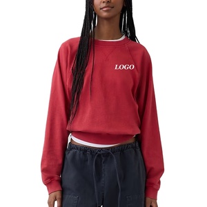 Sudadera con Logotipo Personalizado / Diseño de Hombros Caídos para Mujer, para Uso en Exteriores, con Cuello Redondo y Material Cómodo / Diseño Informal - Product Image 1