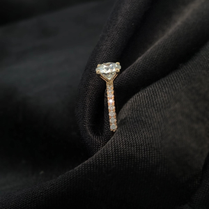 1 Carat Round Cut Lab-Grown <b>Diamond</b> High Quality 14K Yellow Gold Ring Classic Style Wedding Ring Fine Jewelry - Product Image 1