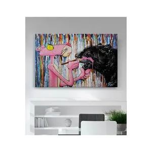 Impression sur toile Graffiti Panthère Rose et Panthère Noire Fida - Product Image 6