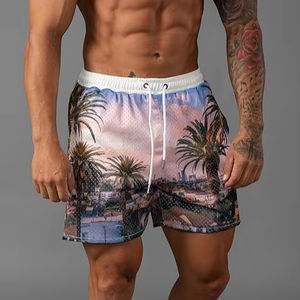 Pantalones cortos de malla para hombres de alta calidad al por mayor, precio de fábrica barato, pantalones cortos para correr en el gimnasio para hombres, nueva temporada de verano, pantalones cortos de malla para la playa - Product Image 1