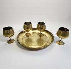 Designer Brass <b>Wine</b> <b>Goblet</b> Handmade Engraved Chalice Vintage Metal Cup Classic Drinking Glass Elegant Barware Wedding Gift Decor - Product Image 2