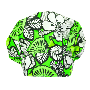 Bonnet de travail en coton respirant avec motif botanique moderne pour le personnel médical recherchant un confort accru - Product Image 2