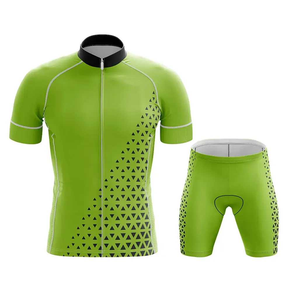 Conjunto de camisetas y pantalones cortos de ciclismo transpirables de diseño sublimado personalizado, ropa deportiva de sublimación, estilo personalizado Unisex