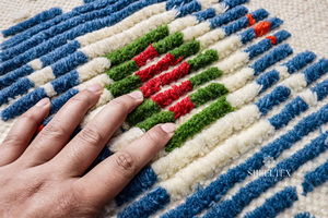 Nueva llegada Alfombra de lana tejida a mano moderna alfombras de algodón antideslizantes de alta calidad para sala de estar dormitorio baño cocina ejercicio - Product Image 6