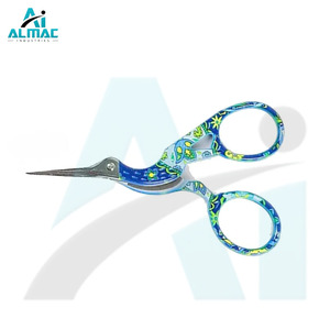 ALMAC New Arrival Classic Embroidery <b>Scissors</b> Blue <b>Floral</b> Design Coated Stainless Steel Mini <b>Scissors</b> Tailor <b>Scissors</b> - Product Image 6