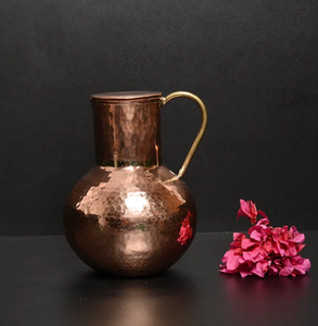 Our Copper <b>Kettle</b> with Lid cum Glassis a perfect fusion of style and functionality designed to enhance your beverage experience - Product Image 6