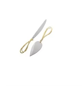 Juego de servidor de pastel de lujo, cuchillo para servir postres de Metal de acero inoxidable, vajilla de comedor, utensilios de cocina, cortador de repostería - Product Image 1