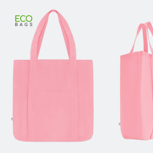 กระเป๋าผ้าใบธรรมดา,กระเป๋าผ้าคอตตอนเป็นมิตรกับสิ่งแวดล้อมนำกลับมาใช้ใหม่ได้ - Product Image 2