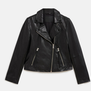 Chaqueta de Cuero de Oveja Genuino para Mujer al por Mayor, Estilo Bomber Transpirable, Relleno de Algodón para Invierno, Ecológica - Product Image 1