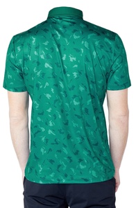 Chemises polo ajustées, col rond, fitness, sublimation intégrale, chemises de sport personnalisées, polo de sport pour hommes, OEM - Product Image 3