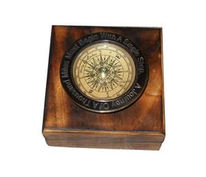 Boussole nouveau Portable voyage randonnée à vendre en laiton classique montre Style poche Antique Design extérieur lumineux boussole Camping - Product Image 4