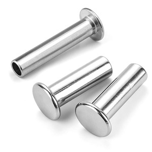 Rivets creux industriels en acier au carbone zingué à tête plate pour machines et meubles - Product Image 1