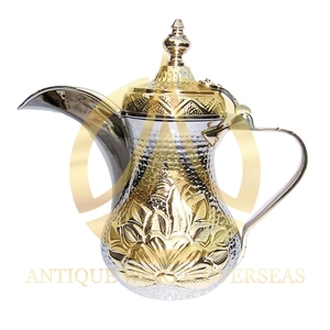 คําโลหะDallahในทองเหลืองและเหล็กสําหรับร้านอาหารโรงแรมโต๊ะกาแฟชาเสิร์ฟการใช้งาน - Product Image 3