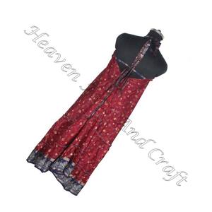 SD017 สารี/ส่าหรี/ชารีอินเดียและปากีสถานเสื้อผ้าจากอินเดียฮิปปี้BohoอินเดียHandmadeสตรีVINTAGE Sariผ้าไหม - Product Image 4