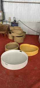 Plato de madera para comida al por mayor, bandeja redonda de madera, plato cargador de madera personalizado, plato redondo para servir comida de fruta - Product Image 5