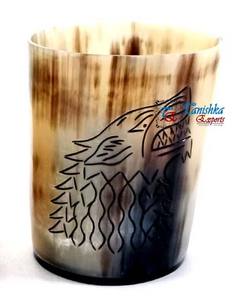 Cuerno vikingo de alta calidad, cristal, nueva condición, buey de vaca, cuerno para beber para mesas de casa, hoteles, cerveza, media luna, artesanía, decoración del hogar, regalo - Product Image 5