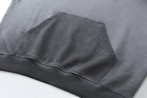 Sweat à capuche personnalisé 100% coton lavé à l'acide série High Street lavage vieux sweat à capuche surdimensionné stone washed sweat à capuche vintage - Product Image 2