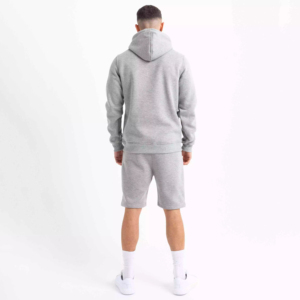 Venta caliente Nueva llegada Hombres Sudadera con capucha y pantalones cortos Conjunto Slim Fit Estilo Color sólido Impresión Sudadera con capucha de manga larga con pantalones cortos Conjunto para hombres - Product Image 2