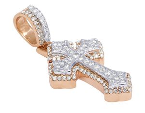 Trendy hip hop Style <b>Cross</b> Religious Fancy Jewelry With Moissanite Diamond In 925 <b>Sterling</b> <b>Silver</b> VVS Clarity Diamond <b>Pendant</b> - Product Image 2