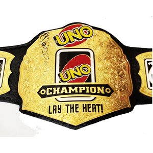 2025 Custom New UNO Championship Title <b>Belt</b> Adult Size Custom <b>Wrestling</b> Boxing <b>Belts</b> Leather Strap Liberta International - Product Image 2