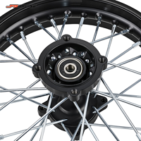 JFGRACING Expédition rapide en stock, pièces de modification de roue arrière CNC de 12 pouces, jeu de roues de moto pour Yozma IN10, moto électrique tout-terrain