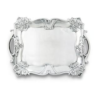 ถาดโลหะงานฝีมือสีเงินทรงสี่เหลี่ยมที่ทันสมัยพร้อมดีไซน์สุดหรูสำหรับบ้านโรงแรมงานแต่งงานใช้ในชีวิตประจำวันอินเดีย - Product Image 1