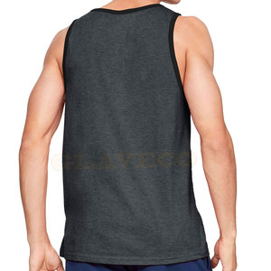 Camiseta sin mangas ligera personalizada para hombre, último diseño, ropa informal transpirable para adultos, venta al por mayor - Product Image 2