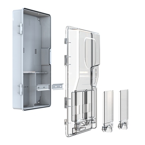 กล่องพลาสติก ABS/PC ขนาด 342x578x136 มม. สำหรับติดตั้งบนพื้นผิว พร้อมกล่องมิเตอร์ รองรับเบรกเกอร์ 12 ตัว กล่องจ่ายไฟฟ้าแบบ IP65 สำหรับระบบไฟฟ้าเฟสเดียว/สามเฟส - Product Image 5