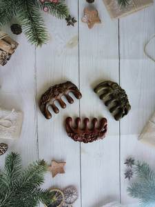 Handcrafted Polished Wooden <b>Scalp</b> Massage Comb Anti-Static Natural Wood for Daily Hair <b>Care</b> Spa Salon Personal Use - Product Image 3