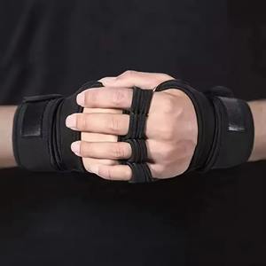 Guantes de cuero de alta calidad para gimnasio, etiqueta personalizada, hechos en fábrica, calidad superior, precio razonable, gran oferta - Product Image 2