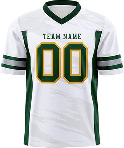 Venta caliente camiseta de fútbol americano de secado rápido transpirable ropa Unisex con nombre personalizado manga corta longitud al por mayor - Product Image 5