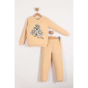 Papatya motivo Kız Çocuk Eşofman MNK0620 EKRU - Product Image 4
