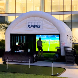 <span class=keywords><strong>Inflatable</strong></span> Golf Simulator bao vây Lều thể thao tổ chức sự kiện di động <span class=keywords><strong>Inflatable</strong></span> Golf Shooting marquee với màn hình cho trong nhà & Ngoài trời - Product Image 1