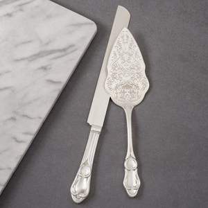 Designer Metal Cake <b>Knife</b> <b>Set</b> Artistic Handmade Design Perfect For Wedding Reception And Dessert Buffet Setup - Product Image 4