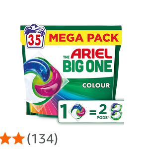 Cápsulas de Lavandería Ariel The Big One, 35 Lavados, Original - Eliminación de Manchas y Olores, Disolución Rápida en Agua Fría, Cápsulas Ariel - Product Image 1