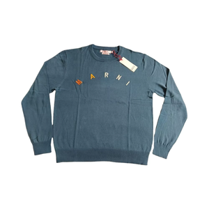 Pull d'hiver pour homme 100% coton anti-rides et anti-rétrécissement avec décoration fantaisie brodée - Product Image 1