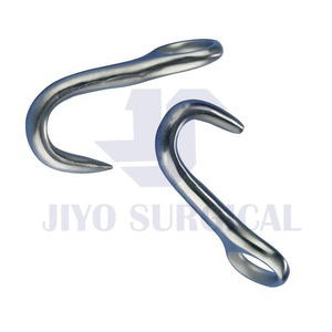 Ganado veterinario Instrumentos equinos Gancho de ojo Fuente de alimentación manual de acero inoxidable romo - Product Image 2