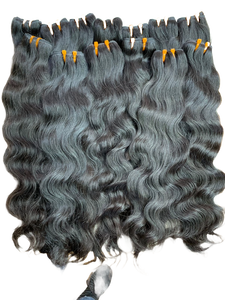 Extensiones de cabello humano suave intacto con cutícula virgen vietnamita de templo indio crudo recto de trama doble a granel sin procesar - Product Image 4