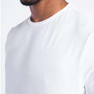 Fabricant de t-shirts en coton lourd de haute qualité T-shirt blanc à manches longues pour hommes T-shirt en gros pour hommes - Product Image 5