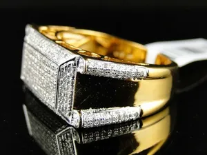 Anillo de Plata de Ley 925 con Diamante Moissanita Real de Corte Redondo de 12 Quilates para Mujer, Marca Tishya Diamond - Product Image 3