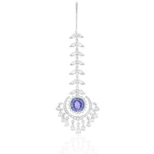 Maangtikka Midnight Muse, Joyería Coleccionable Cultural - Product Image 1