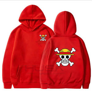 One Piece Hoodies Hombres Mujeres Otoño Moda Casual Jerseys Hip Hop Sudaderas Unisex Algodón Sudadera con capucha - Product Image 5