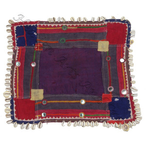 Banjara Patch Afghani for Dress Traditional Art Embroidery Indian Vintage Kutch Embroidered Mirror Work Patches Boho Hippie Yoke - Product Image 3