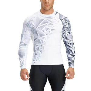 High Quality Sublimated Rashguards for Adults for BJJ and Jiu-Jitsu Training Compression Rash Guards Sportswear - Product Image 1