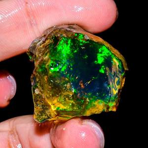 Superb Top Multi Fire Natural ópalo etíope juego de fuego Color áspero suelto Fabricación de piedras preciosas mujeres oro joyería fina mayorista - Product Image 1