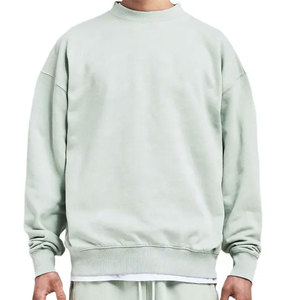 Chándal de gran tamaño de algodón lavado con ácido unisex logotipo personalizado ecológico conjunto de chándal al por mayor diseño de ropa a granel de invierno para hombre - Product Image 2